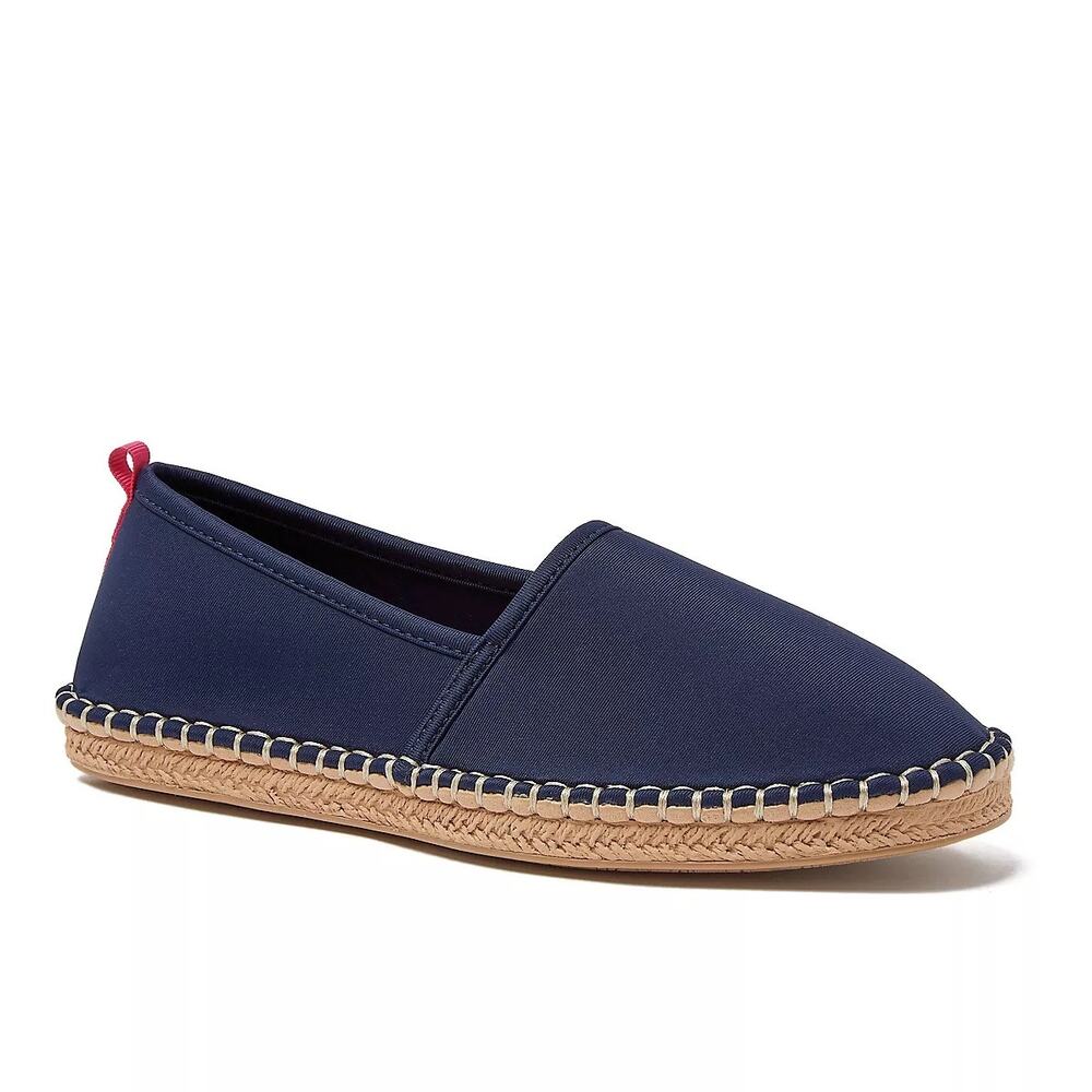 Lands’ End Women's Espadrille Beach and Water Shoes Size 8.5 Navy Blue Neoprene